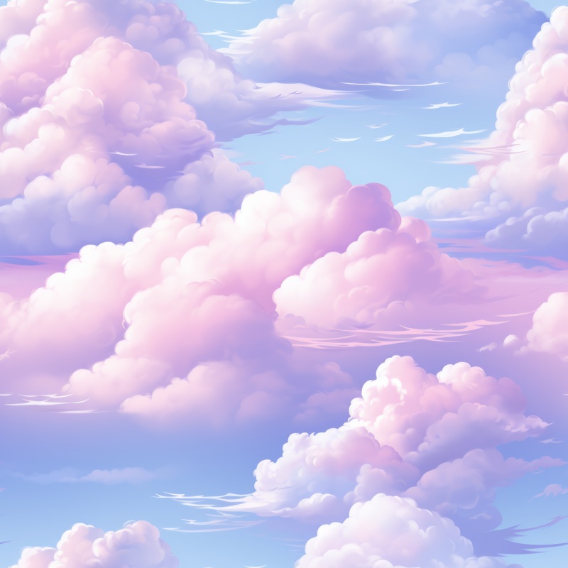 Dreamy Pastel Cloud Pattern Seamless Pattern Design for Download