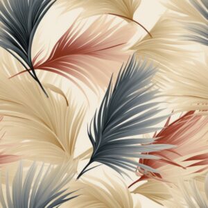 Tropical Sands Palm Leaves Design Seamless Pattern