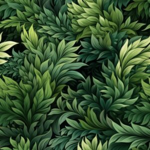 Lush Green Foliage Delight Seamless Pattern