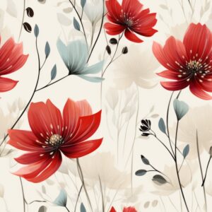 Abstract Floral Elegance Seamless Pattern