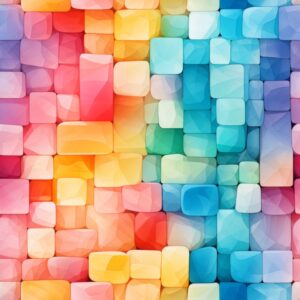 Candy Watercolor Gradient Seamless Pattern