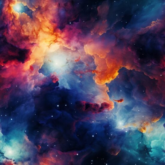 Celestial Burst: Nebula Supernova Pattern Seamless Pattern
