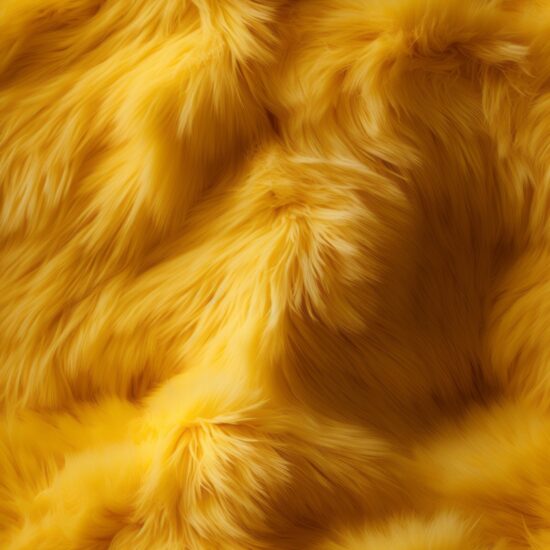 Cozy Canine Yellow Fur Design Seamless Pattern