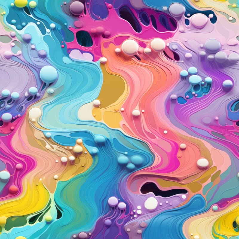 Enchanting Rainbow River Design for Sale! Seamless Pattern