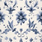 Engraved Elegance: Minimalistic Floral Damask Seamless Pattern