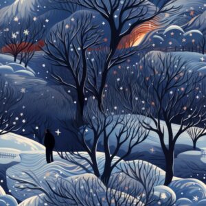 Frozen Dreamscape: Winter Wonderland Pattern Seamless Pattern