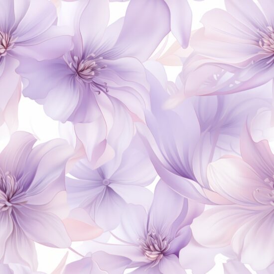 Lavender Blossom Delight Floral Design Seamless Pattern