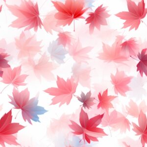 Maple Leaf Petal Gradient Delight Seamless Pattern