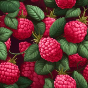 Raspberry Bliss: Subtle Berry Delight Seamless Pattern
