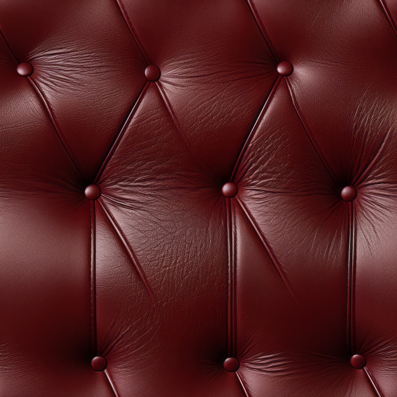 Rich Mahogany Leather Square Cushion Design Seamless Pattern