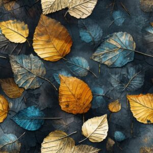 Textured Leafy Canopy: Natures Art Seamless Pattern