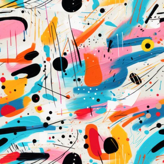 Vibrant Abstract Art Inspiring Creativity Seamless Pattern