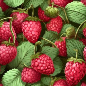 Vibrant Raspberry Delight Seamless Pattern