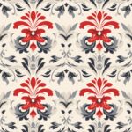 Woodcut Damask: Clean and Subtle Seamless Pattern