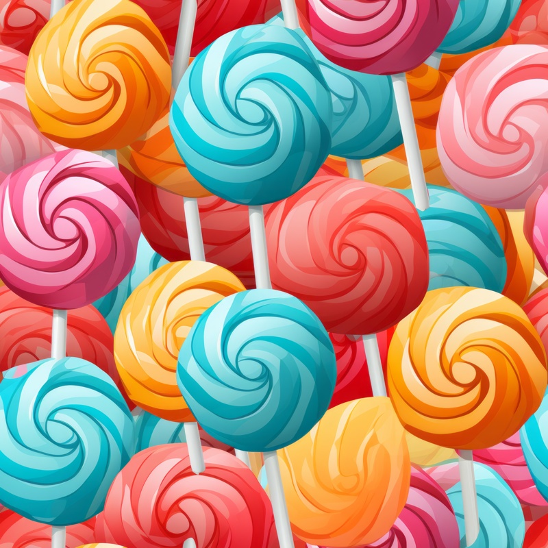 Candy Doodle Delight Seamless Pattern