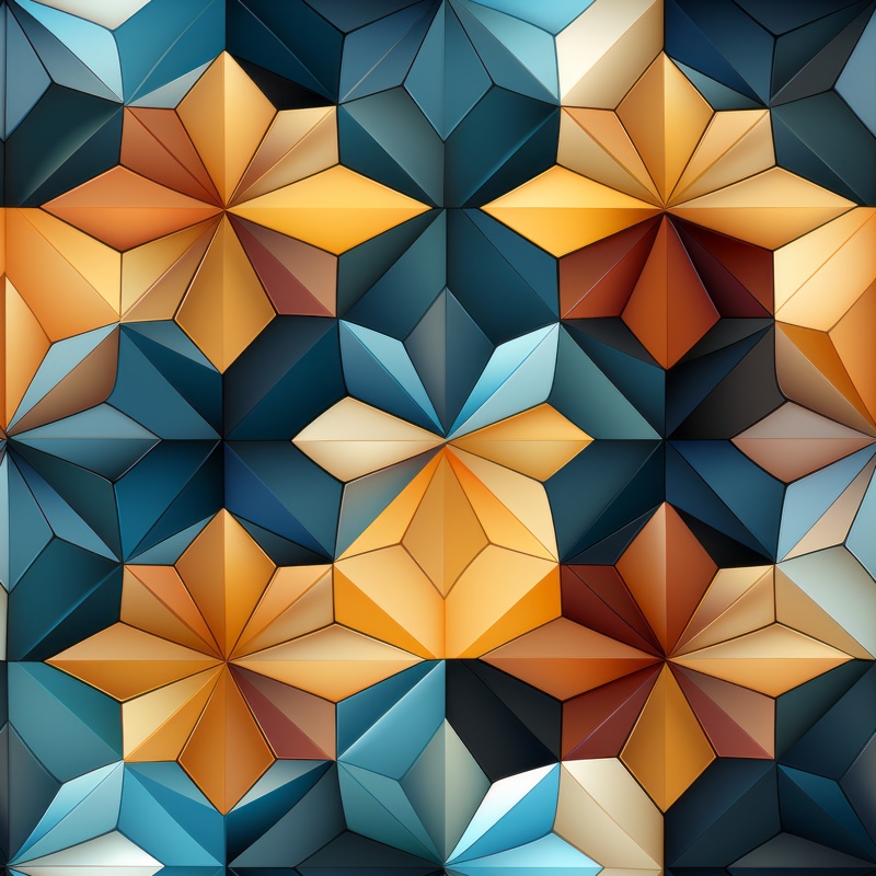 Classic Mosaic Tessellations Seamless Pattern