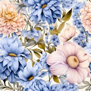 Floral Close-Up Delights Seamless Pattern