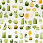 Green Juice Vibes Pattern Seamless Pattern