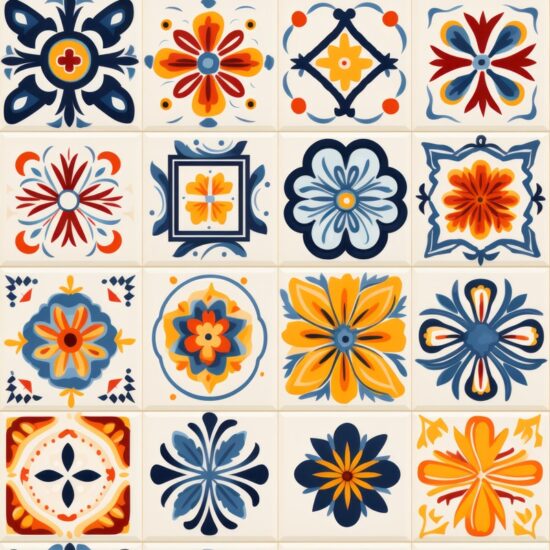 Old Town Tiles Seamless Pattern
